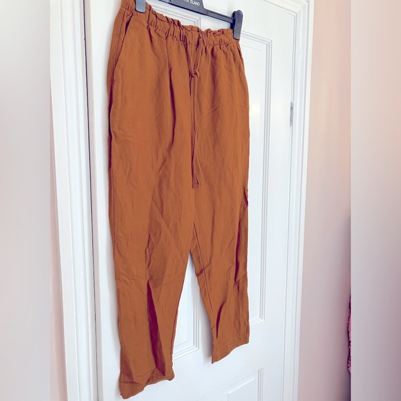 TWO ITEMS!! Oysho linen co-ord set - fits 12-14 top and trousers - Picture 4 of 4